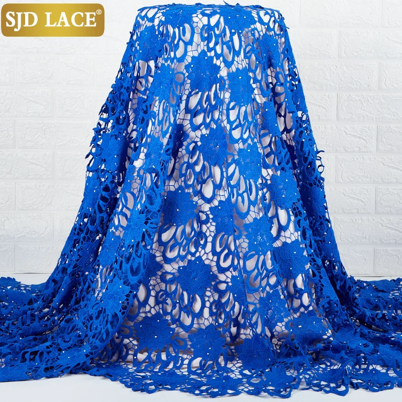SJD LACE Royal Blue Guipure Cord Laces High Quality African Lace Fabric Lovely Water Soluble Nigerian Lace Fabric For PartyA2297
SJD LACE Royal Blue Guipure Cord Laces High Quality African Lace Fabric Lovely Water Soluble Nigerian Lace Fabric For PartyA2297