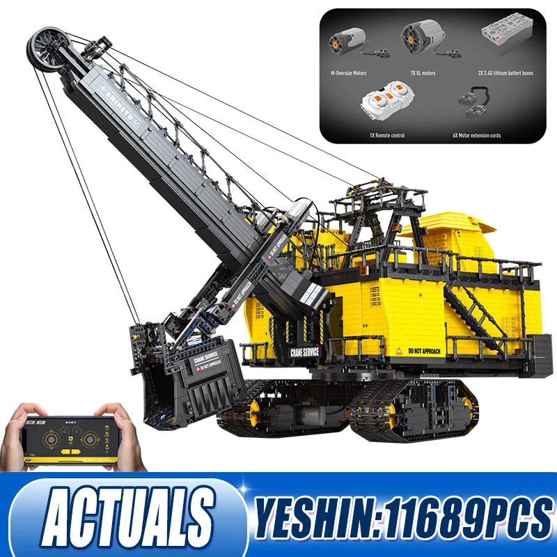 Yeshin YC22004 высокотехнологичная электрическая веревочная лопата с моторной функцией, набор деталей для сборки, детские строительные блоки
Yeshin YC22004 высокотехнологичная электрическая веревочная лопата с моторной функцией, набор деталей для сборки, детские строительные блоки