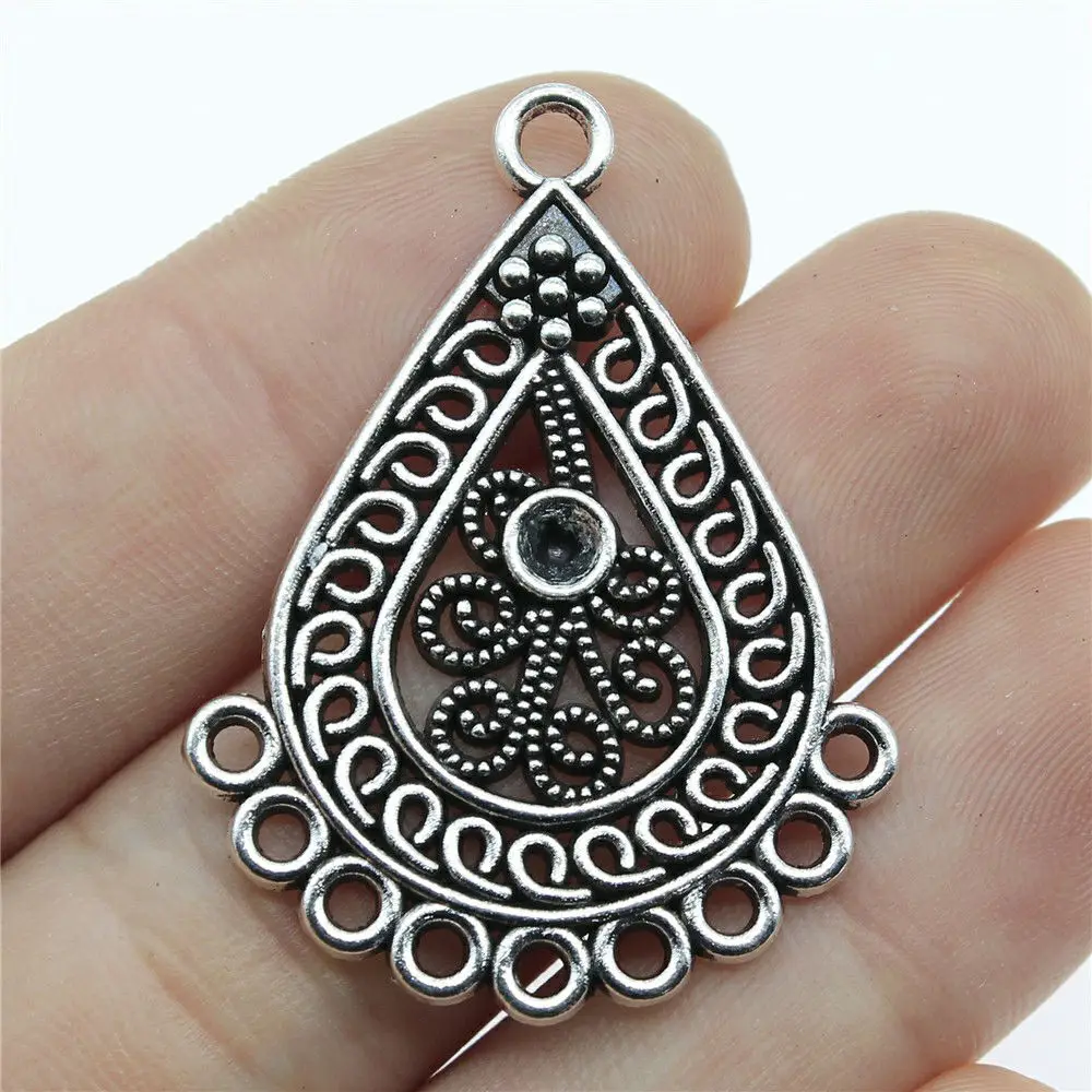 Wholesale Metal Charms Lot 1pcs Drop Shaped Earrings diy earrings making accessories Connectors 41x31mm
Wholesale Metal Charms Lot 1pcs Drop Shaped Earrings diy earrings making accessories Connectors 41x31mm