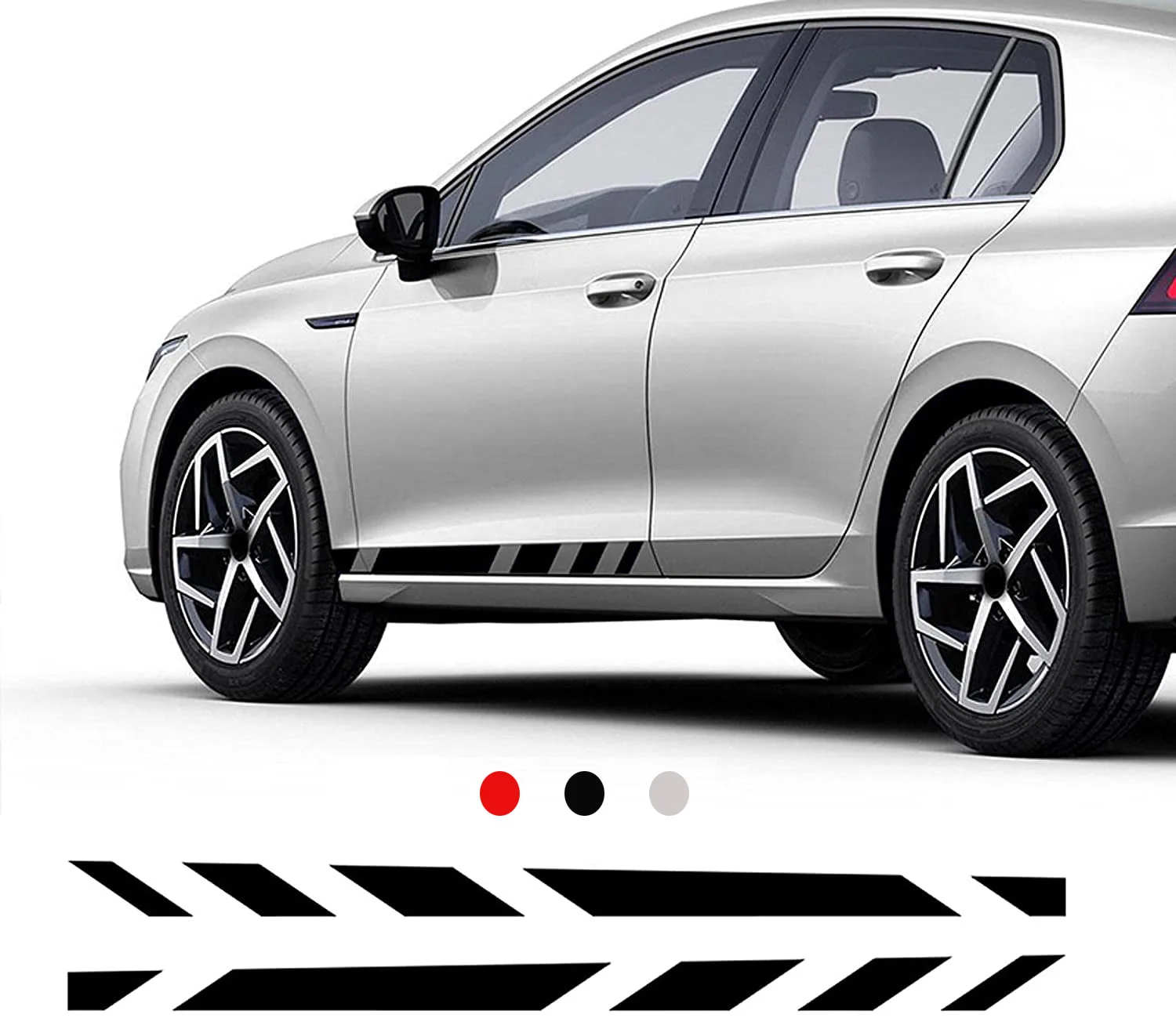 2pcs Racing Sport Car Door Side Stripes Skirt Sticker Decal Vinyl for VW Volkswagen Golf 8 MK8 GTD GTE
2pcs Racing Sport Car Door Side Stripes Skirt Sticker Decal Vinyl for VW Volkswagen Golf 8 MK8 GTD GTE
