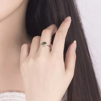 Korean Style Art Small Fresh Forest Branch Green Leaf Ring Creative Simple Opening Adjustable Ring
Korean Style Art Small Fresh Forest Branch Green Leaf Ring Creative Simple Opening Adjustable Ring