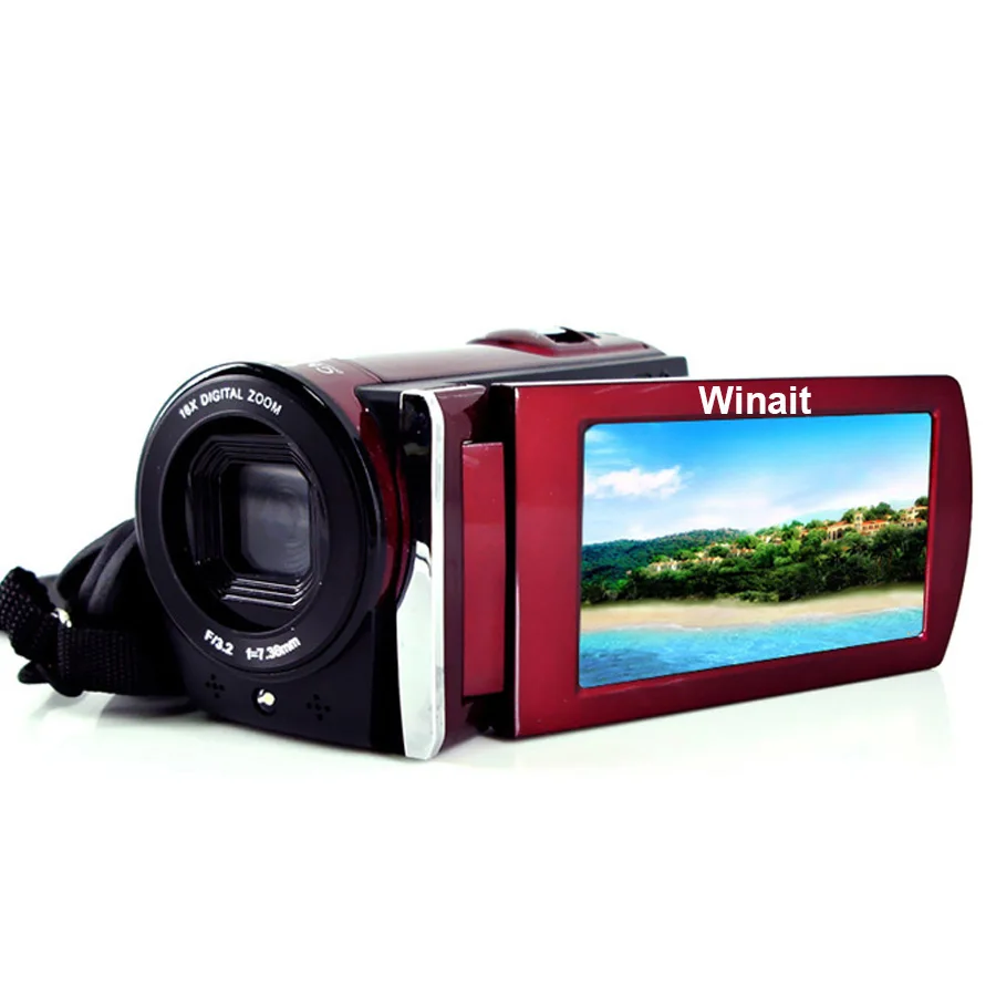 3-дюймовый ЖК-дисплей Экран Мини HD Цифровая видеокамера Камера 12MP 16X записывающая