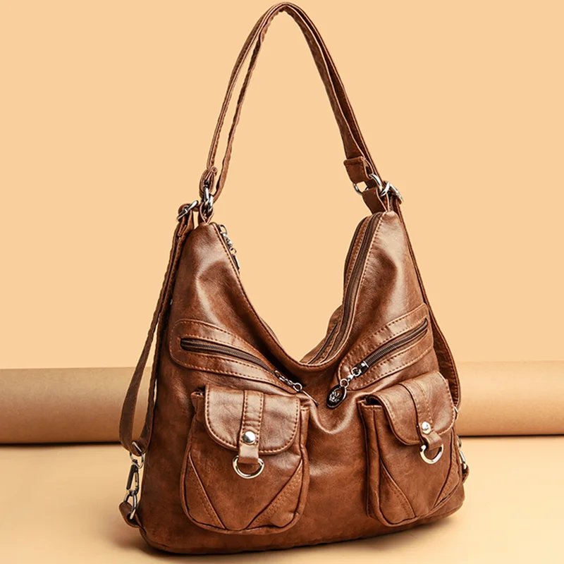 High Quality Soft Leather Shoulder Bag for Women 2021 Sac A Main Large Capacity Crossbody Bag Purse and Handbag Luxury Designer
High Quality Soft Leather Shoulder Bag for Women 2021 Sac A Main Large Capacity Crossbody Bag Purse and Handbag Luxury Designer