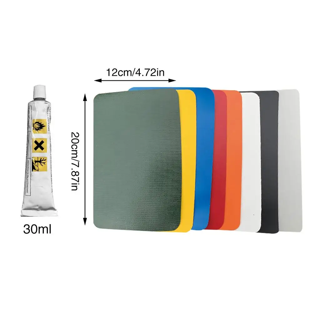 8PCS/Set PVC Repair Patch Glue Kit Waterproof Durable Repair Kit for Inflatable Boat Leather Sofa 
8PCS/Set PVC Repair Patch Glue Kit Waterproof Durable Repair Kit for Inflatable Boat Leather Sofa
