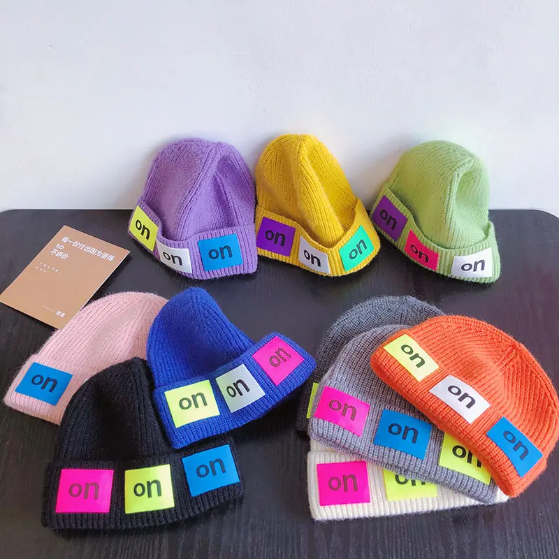 Autumn Winter Kids Boys Girls Knitted Hats Soft Thickening Warm Baby Beanies Letter Pattern Casual Children Caps 2021
Autumn Winter Kids Boys Girls Knitted Hats Soft Thickening Warm Baby Beanies Letter Pattern Casual Children Caps 2021