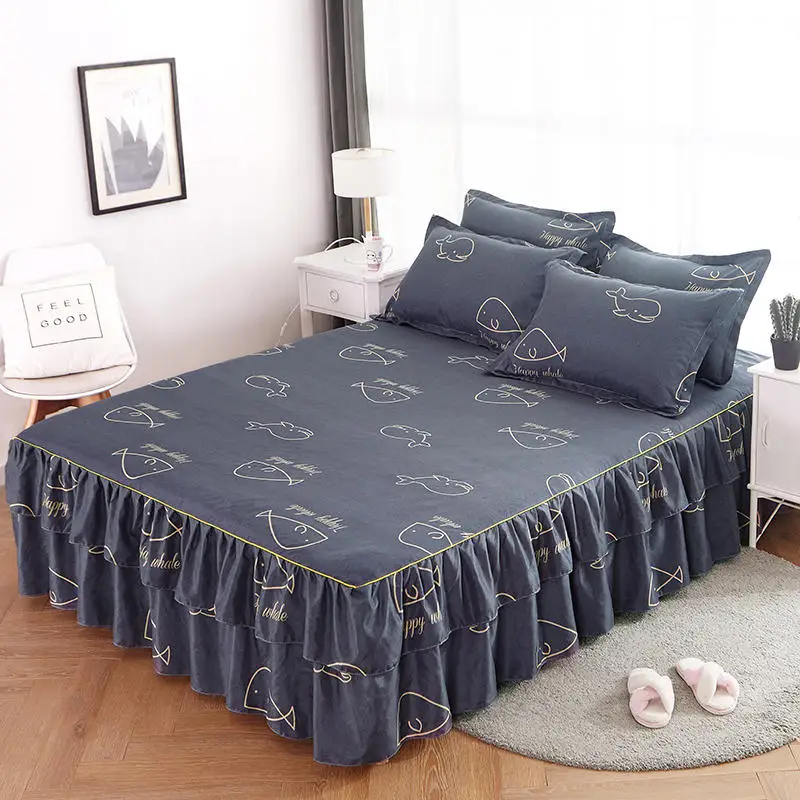 3pcs Printed Bedding Set Soft Bed Skirt With Pillowcases Bedspread Full Twin Queen King Size Bed Sheet Mattress Cover Bedsheets
3pcs Printed Bedding Set Soft Bed Skirt With Pillowcases Bedspread Full Twin Queen King Size Bed Sheet Mattress Cover Bedsheets