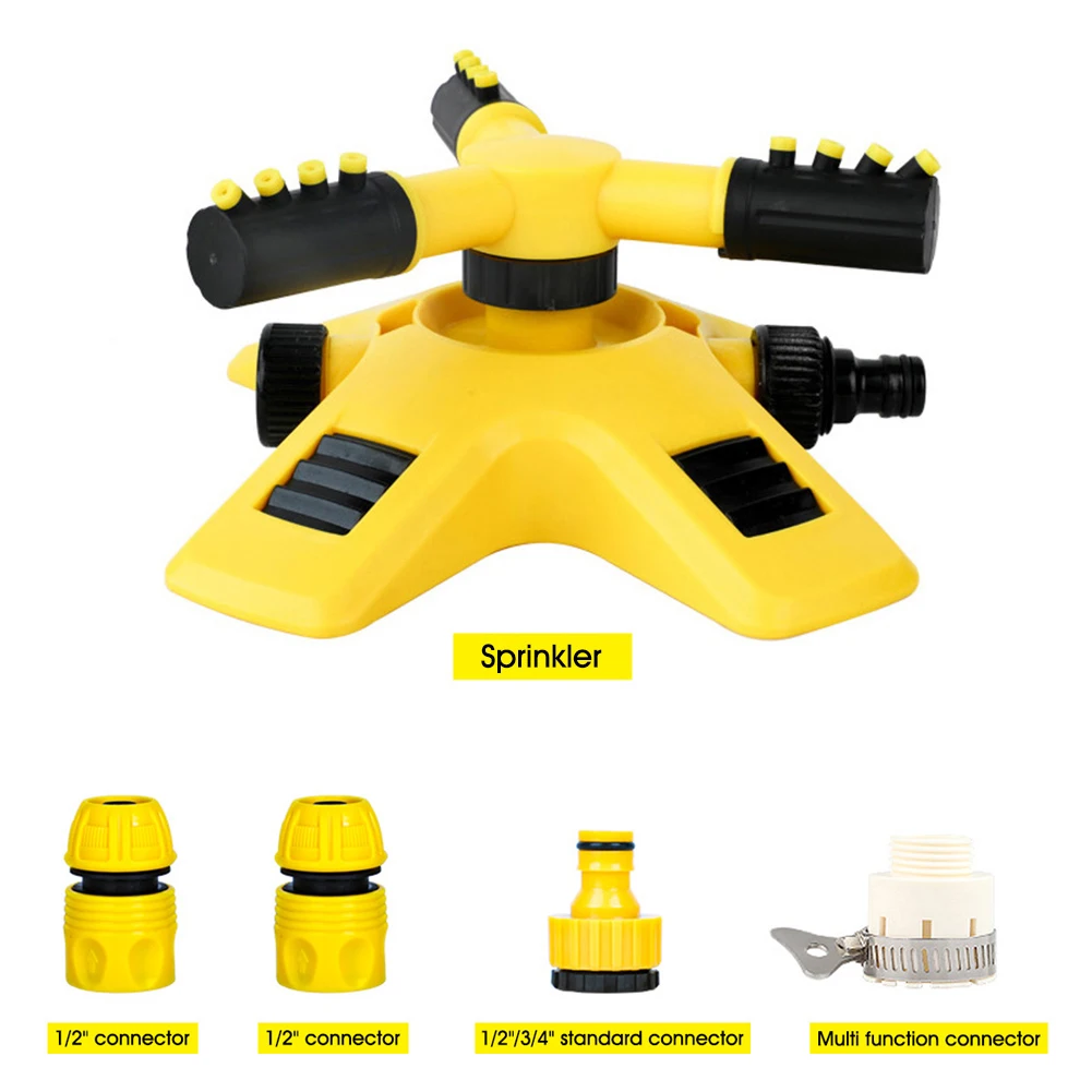 Automatic Water Sprinkler ABS Lawn Yard 360 Degree Irrigation Watering Sprinkler with Connectors Adjustable Garden Supplies
Automatic Water Sprinkler ABS Lawn Yard 360 Degree Irrigation Watering Sprinkler with Connectors Adjustable Garden Supplies