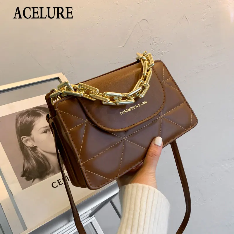 ACELURE Diamond Lattice PU Leather Small Shoulder Crossbody Bags Womenall-match Fashion Metal Chain Handbag Shopping Purse Flap 
ACELURE Diamond Lattice PU Leather Small Shoulder Crossbody Bags Womenall-match Fashion Metal Chain Handbag Shopping Purse Flap