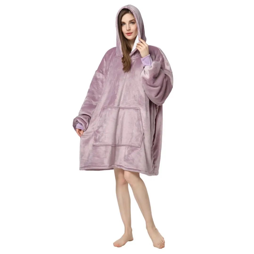Long Hoodies Women Sweatshirt Blanket Winter Plush Fleece Oversized TV Blanket With Pocket Ladies Children Warm Hooded Pullover
Long Hoodies Women Sweatshirt Blanket Winter Plush Fleece Oversized TV Blanket With Pocket Ladies Children Warm Hooded Pullover