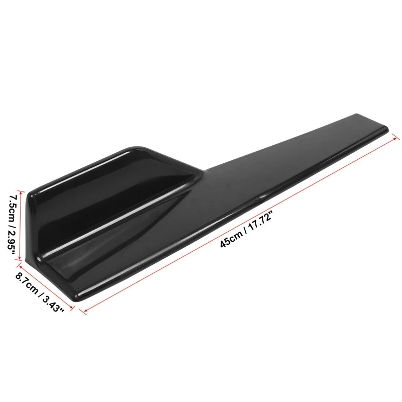 Side Skirts Fits Universal Vehicles Black 450mm Exterior Side Bottom Line Extensions Splitter Lip Car Diffusers(Gloss Black) 
Side Skirts Fits Universal Vehicles Black 450mm Exterior Side Bottom Line Extensions Splitter Lip Car Diffusers(Gloss Black)