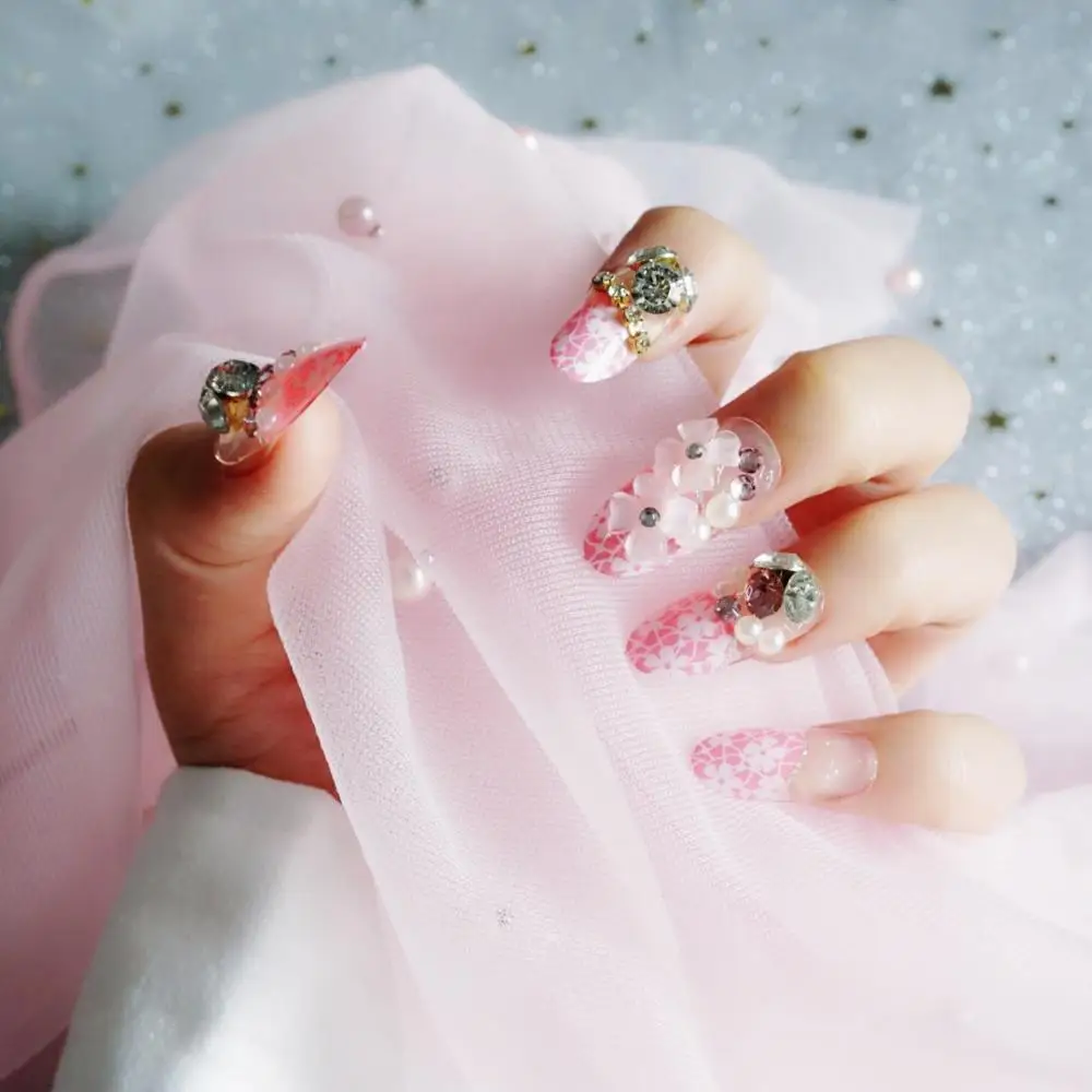 24 шт. (предварительно клей) розовый цветок Маникюр 3D блестки стразы украшение Длинные Поддельные Ложные акриловые наклейки наконечник для н...
24 шт. (предварительно клей) розовый цветок Маникюр 3D блестки стразы украшение Длинные Поддельные Ложные акриловые наклейки наконечник для н...