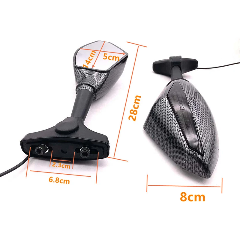 1 Pair LED Integrated Side Mirrors Motorcycle Turn Signal Mirrors Moto Rearview Mirror Turn Indicators Motorbike Accessories
1 Pair LED Integrated Side Mirrors Motorcycle Turn Signal Mirrors Moto Rearview Mirror Turn Indicators Motorbike Accessories