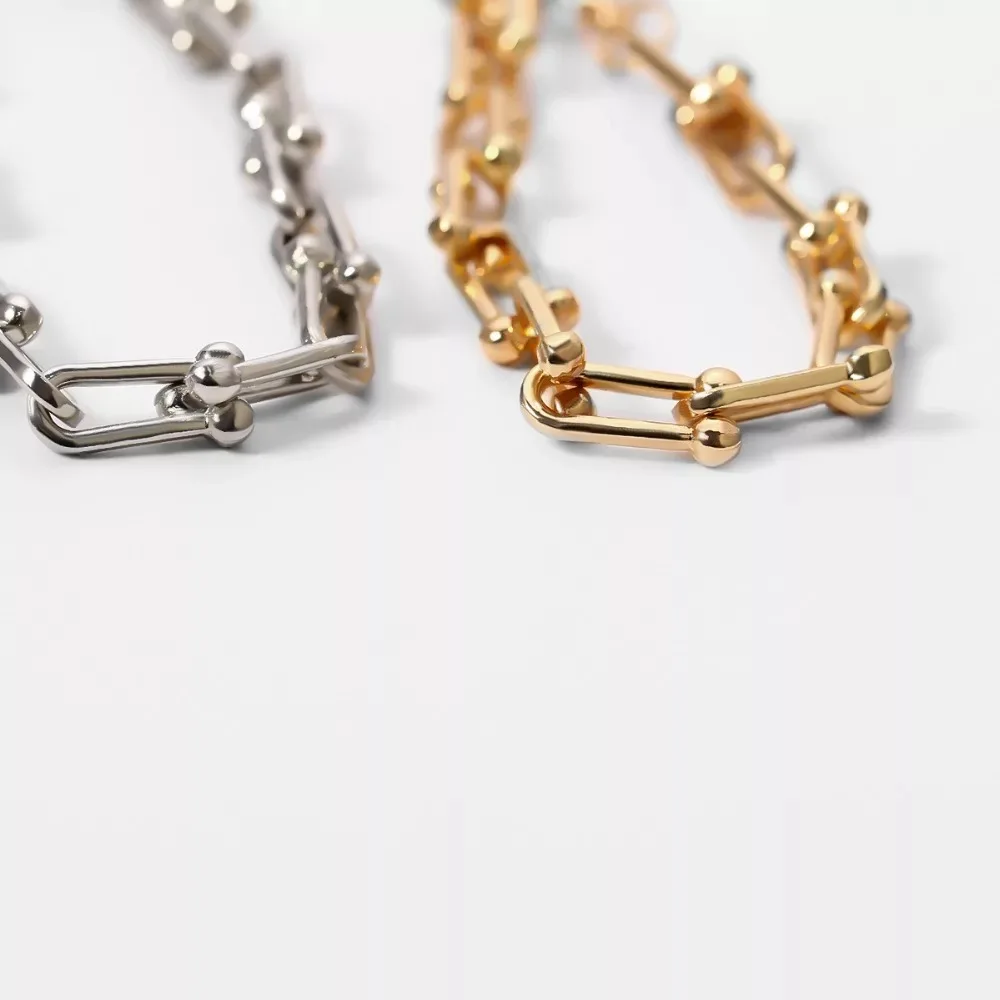 Ins New U Shape Metal Chain Bracelets for Women Men Hip hop Jewelry Fashion Gold/Silver Color Bracelet Gift 2020
Ins New U Shape Metal Chain Bracelets for Women Men Hip hop Jewelry Fashion Gold/Silver Color Bracelet Gift 2020
