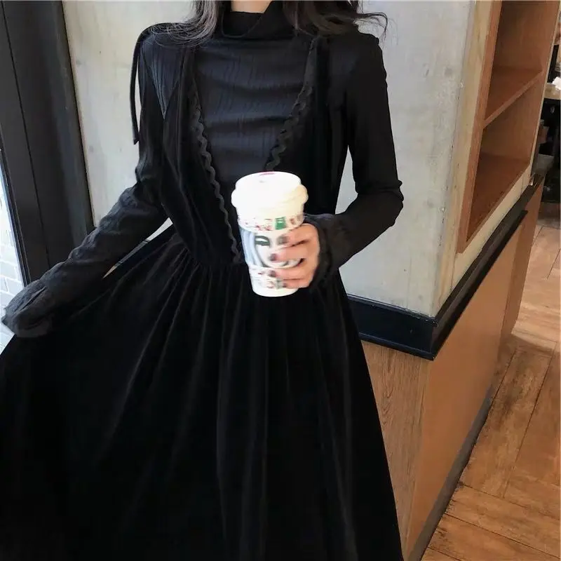 Elegant Velvet Dress Set Women Solid Party Women Sexy Slim Fit Autumn Winter Gothic Black Elbise Vestidos Mujer Femme 2 Pieces
Elegant Velvet Dress Set Women Solid Party Women Sexy Slim Fit Autumn Winter Gothic Black Elbise Vestidos Mujer Femme 2 Pieces