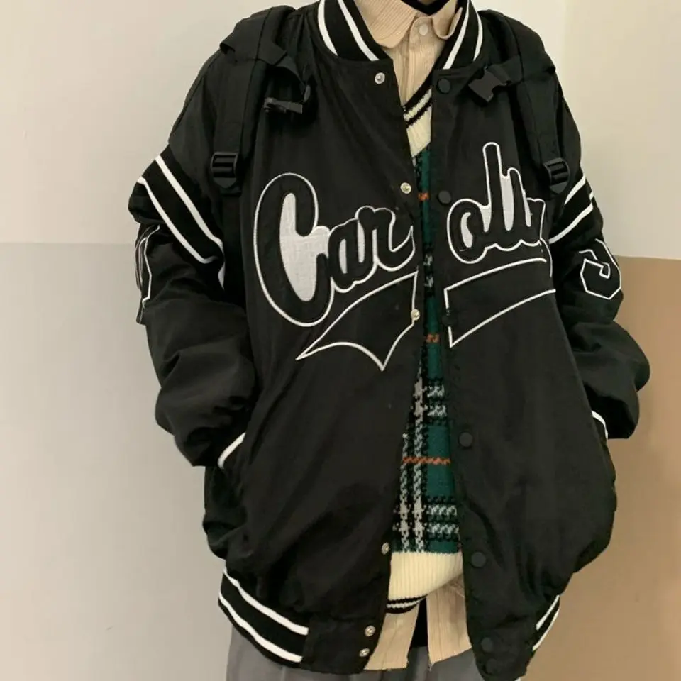 Hip Hop Baseball Womens Jacket Couple Street Retro Button Jacket Harajuku Style 2021 Summer Hot Hip Hop Loose Ins Jackets
Hip Hop Baseball Womens Jacket Couple Street Retro Button Jacket Harajuku Style 2021 Summer Hot Hip Hop Loose Ins Jackets