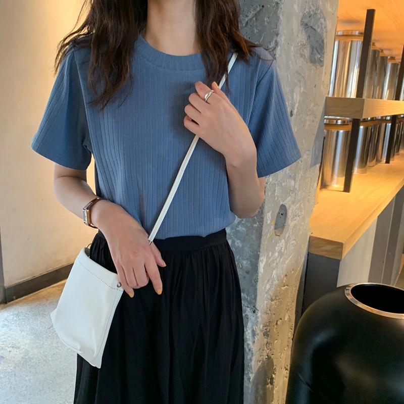 T-shirt Sweater Top Women New Wild Summer Loose Inner Bottoming Shirt Short-sleeved T-shirt
T-shirt Sweater Top Women New Wild Summer Loose Inner Bottoming Shirt Short-sleeved T-shirt
