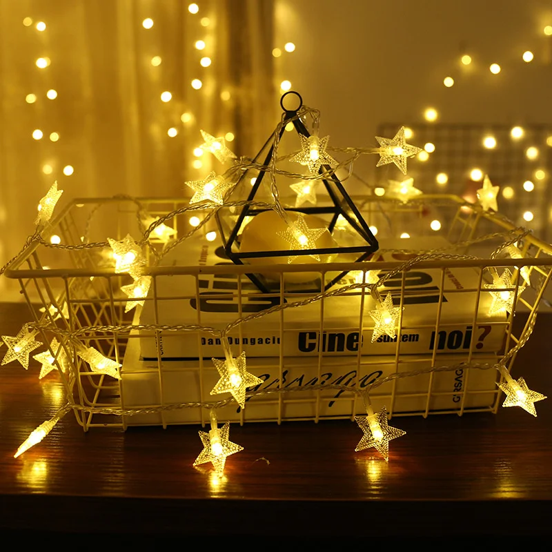Led star lamp string battery box five pointed star lamp all over the sky star lamp color lamp decorative lamp string
Led star lamp string battery box five pointed star lamp all over the sky star lamp color lamp decorative lamp string