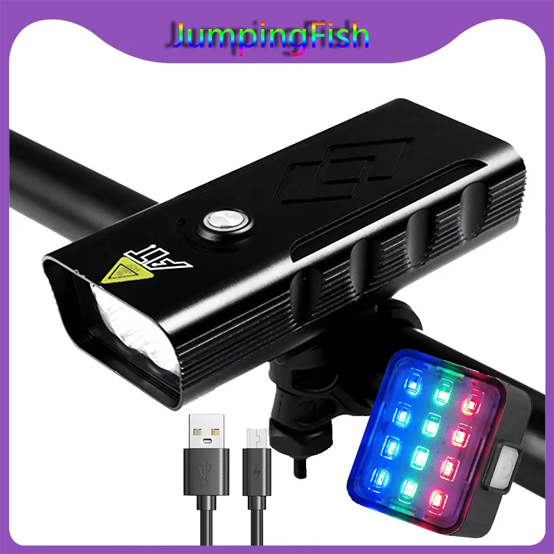 3 in1 10000mAh Bike Lamp 3000lumen 5*T6 LED Bicycle Light USB rechargeable Waterproof Headlight Rear light MTB Bike Light
3 in1 10000mAh Bike Lamp 3000lumen 5*T6 LED Bicycle Light USB rechargeable Waterproof Headlight Rear light MTB Bike Light