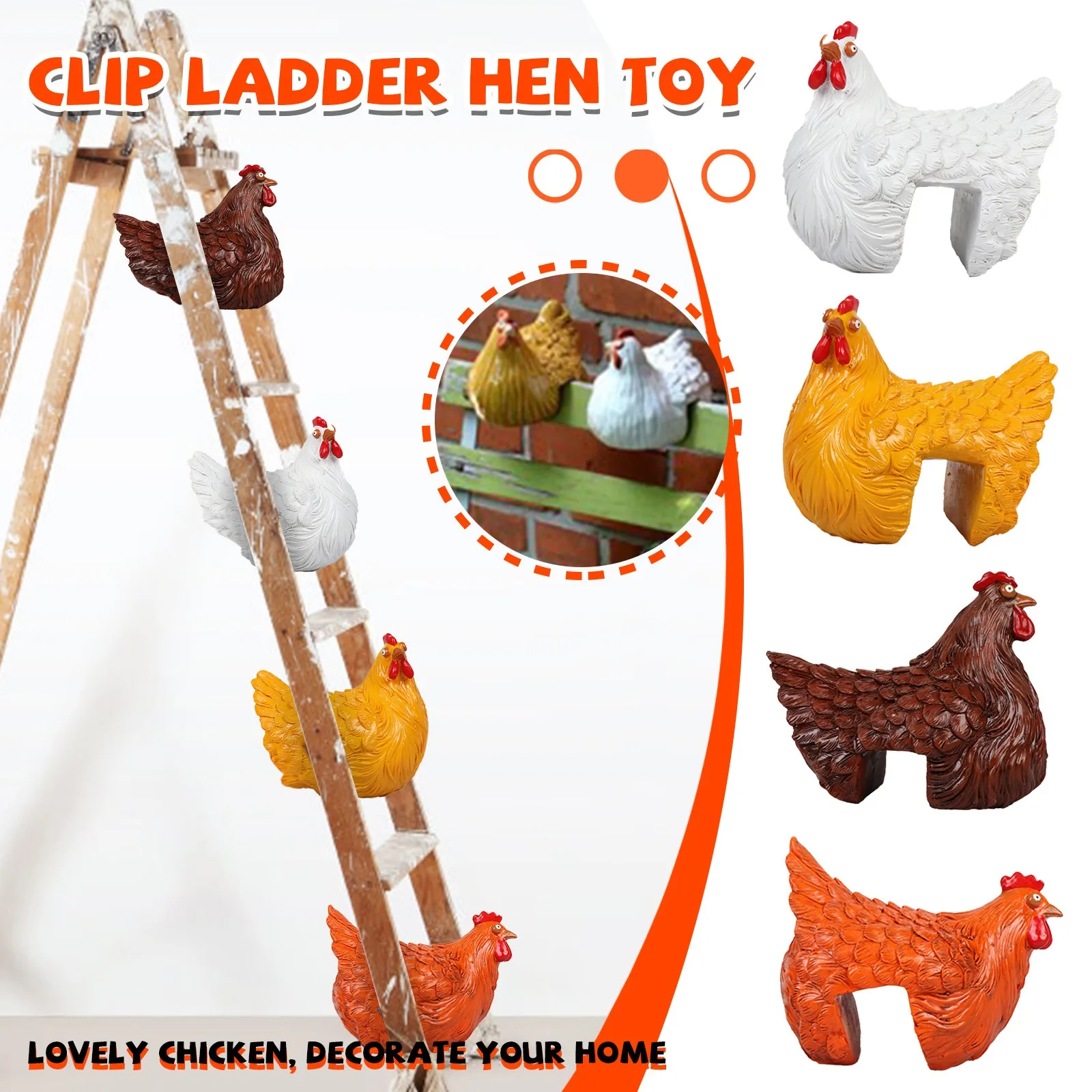 Chicken Figure,clamping Ladder Hen Resin Crafts Clamping Hen Resin Ornaments Toy Birthday Halloween Toy Gifts Home Accessories
Chicken Figure,clamping Ladder Hen Resin Crafts Clamping Hen Resin Ornaments Toy Birthday Halloween Toy Gifts Home Accessories