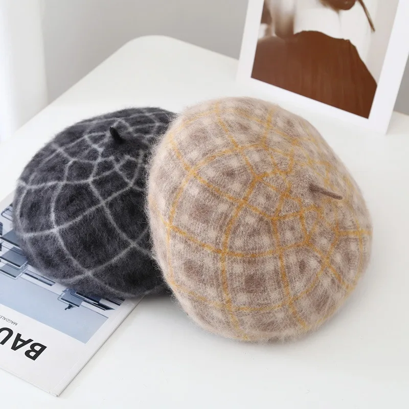 202108-lulu autumn winter wool warm classic British College plaid Pumpkin beret hat men women Leisure painter hat
202108-lulu autumn winter wool warm classic British College plaid Pumpkin beret hat men women Leisure painter hat