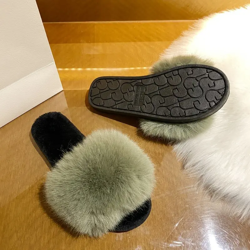 Warm Slippers Women Shoes Woman Flat Sole New Winter Solid Fur Slides Furry Slides for Women Slippers Plus Size Zapatos De Mujer
Warm Slippers Women Shoes Woman Flat Sole New Winter Solid Fur Slides Furry Slides for Women Slippers Plus Size Zapatos De Mujer