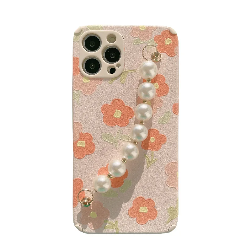 Cute Flower Wrist Chian Strap Phone Case For iPhone 12 Mini 11 Pro Max X XS XR 7 8 Plus SE 2020 Back Cover With Pearl Bracelet
Cute Flower Wrist Chian Strap Phone Case For iPhone 12 Mini 11 Pro Max X XS XR 7 8 Plus SE 2020 Back Cover With Pearl Bracelet