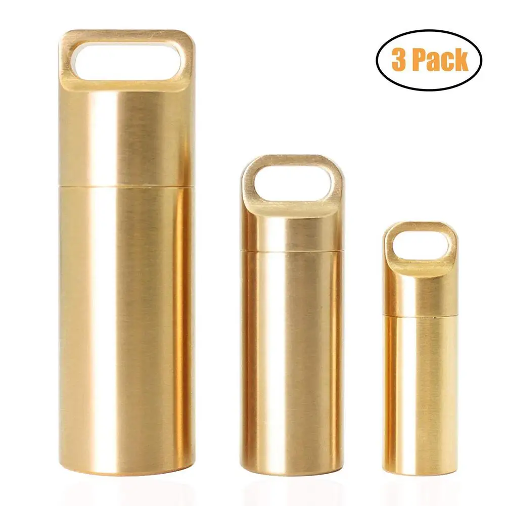 3Sizes Aluminium Alloy Pill Cases Multifunctional Brass Seal Cabin Waterproof Medicine Pill Drug Cigarette Cases EDC Pill Case 4
3Sizes Aluminium Alloy Pill Cases Multifunctional Brass Seal Cabin Waterproof Medicine Pill Drug Cigarette Cases EDC Pill Case 4