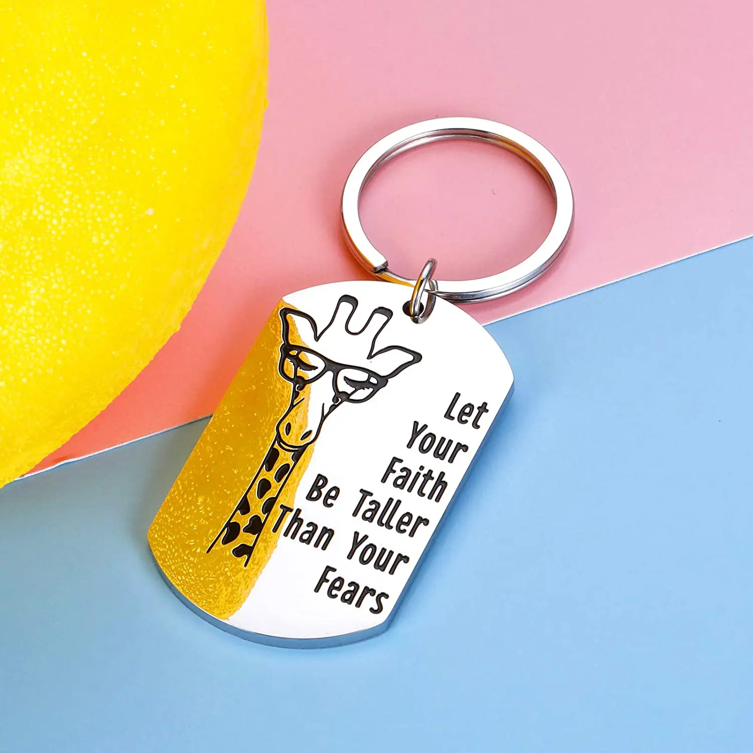 Inspirational Birthday Christmas Keychain Giraffe Gifts for Daughter Son Lover Graduation Friendship Faith Gifts DIY Custom
Inspirational Birthday Christmas Keychain Giraffe Gifts for Daughter Son Lover Graduation Friendship Faith Gifts DIY Custom