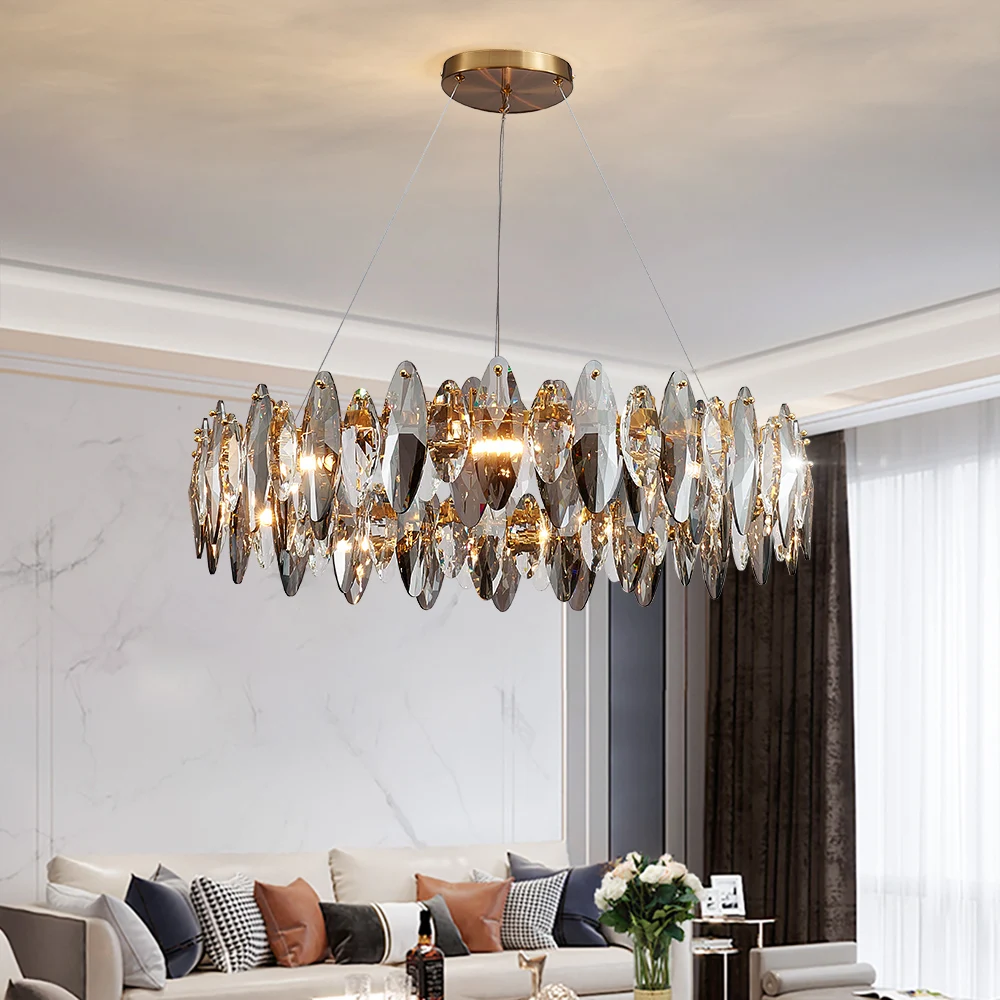 New Modern Crystal Chandelier for Living Room Luxury Home Decor Lighting Fixtures Round Gold Led Cristal Lamp Lustre
New Modern Crystal Chandelier for Living Room Luxury Home Decor Lighting Fixtures Round Gold Led Cristal Lamp Lustre