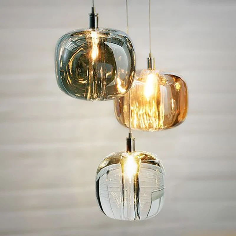 Nordic modern net red crystal glass pendant lamp luxury bedside living room sofa dining bedroom three small pendant lights
Nordic modern net red crystal glass pendant lamp luxury bedside living room sofa dining bedroom three small pendant lights