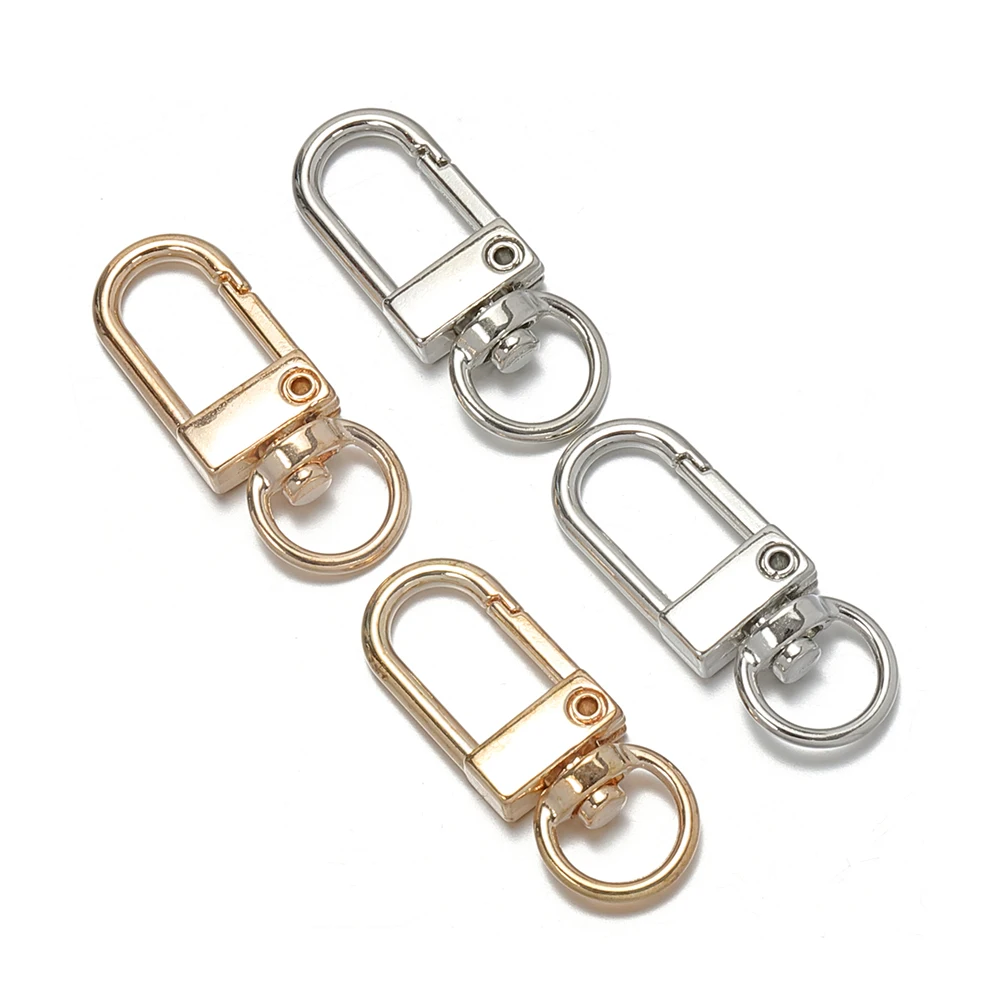 10pcs 2x35mm Lobster Clasp Clips Gold Rhodium Color Keychain Hook fit Split Ring Clasp For DIY Jewelry Keychains Making Supplier
10pcs 2x35mm Lobster Clasp Clips Gold Rhodium Color Keychain Hook fit Split Ring Clasp For DIY Jewelry Keychains Making Supplier