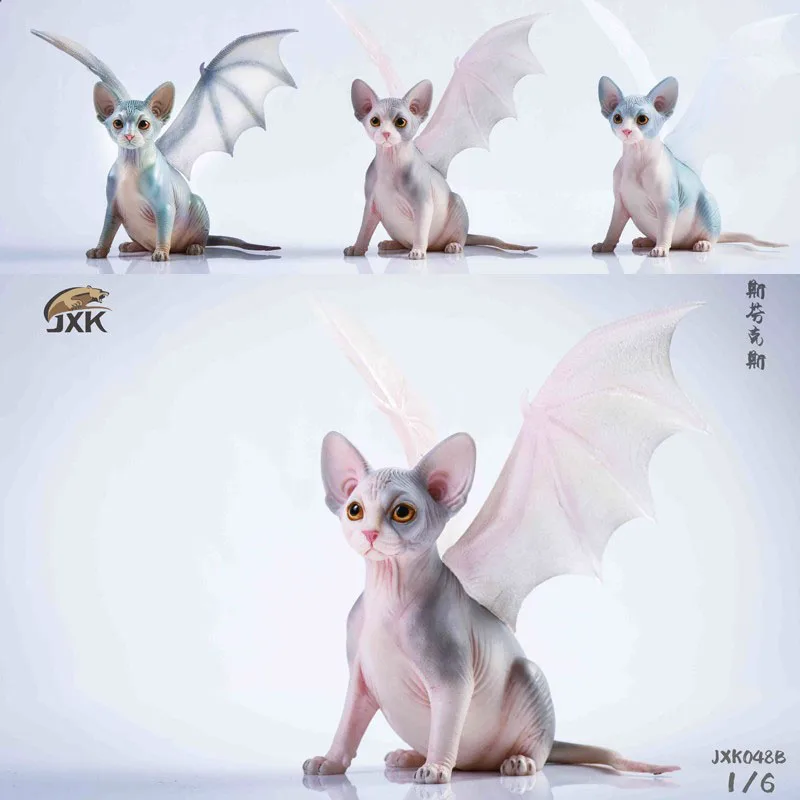 JXK Studio JXK048 1/6 Hairless Cat with Wing Statue Resin Sphynx Bat Cat Pet Animal Model Scene Home Decor Toy
JXK Studio JXK048 1/6 Hairless Cat with Wing Statue Resin Sphynx Bat Cat Pet Animal Model Scene Home Decor Toy