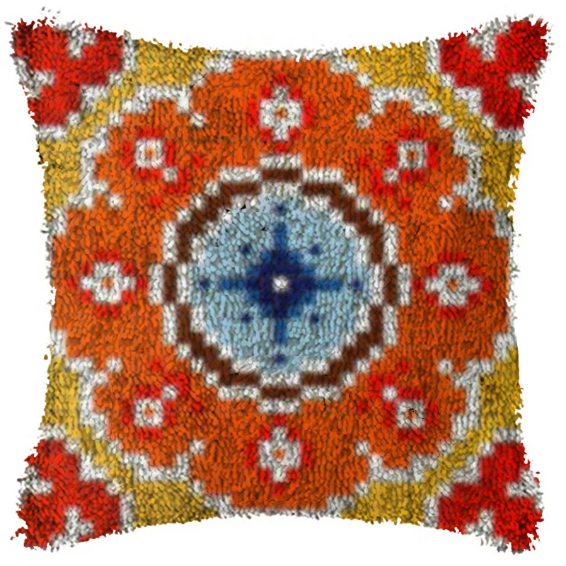 Orange lattice latch hook pillow carpet embroidery cross-stitch pillow Foamiran for crafts do it yourself button carpet
Orange lattice latch hook pillow carpet embroidery cross-stitch pillow Foamiran for crafts do it yourself button carpet