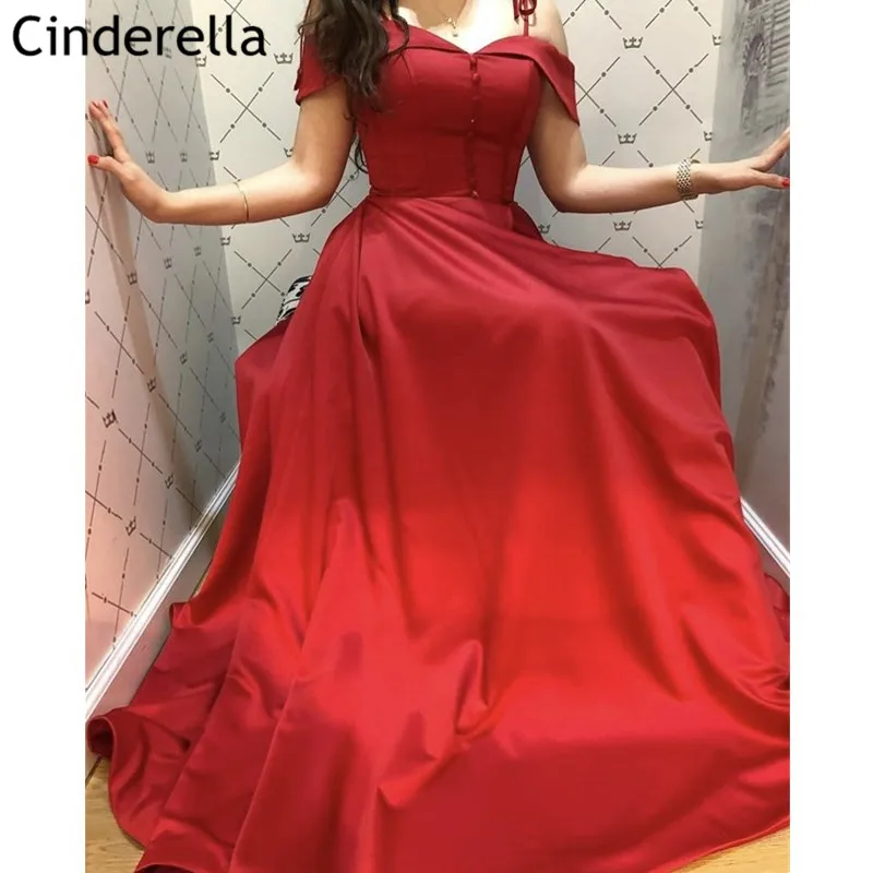 Sexy Prom Dresses 2020 Red Spaghetti Straps Satin Sweep Train A-Line Dresses With Lace Up Back vestidos de fiesta de noche
Sexy Prom Dresses 2020 Red Spaghetti Straps Satin Sweep Train A-Line Dresses With Lace Up Back vestidos de fiesta de noche