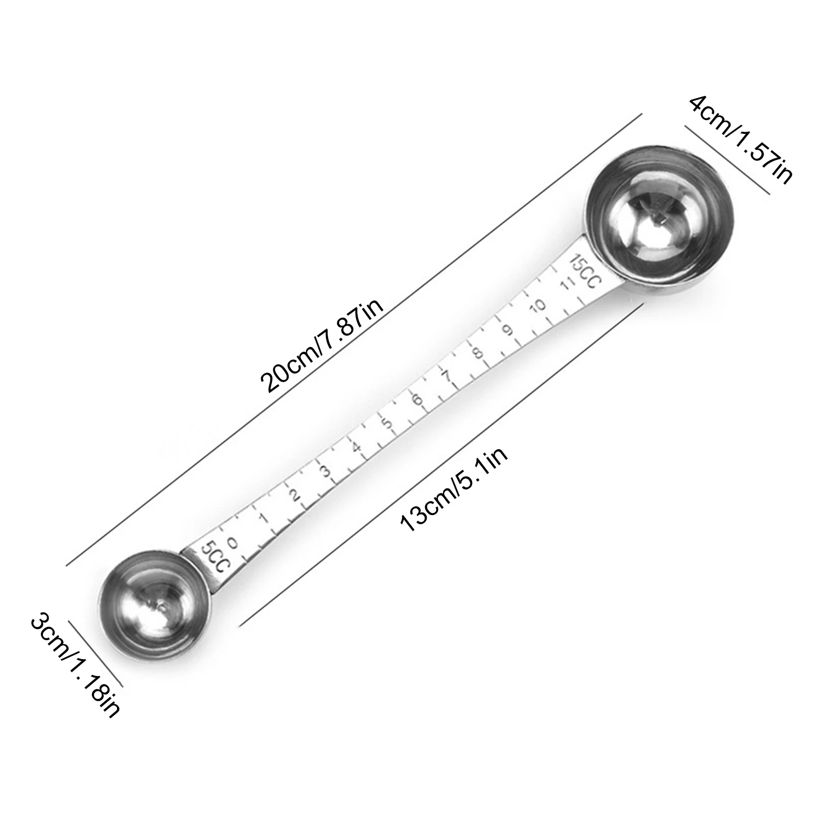 Stainless Steel Double Ends Measuring Spoon With Scale For Baking Kitchen Tool Accessories restaurant
Stainless Steel Double Ends Measuring Spoon With Scale For Baking Kitchen Tool Accessories restaurant
