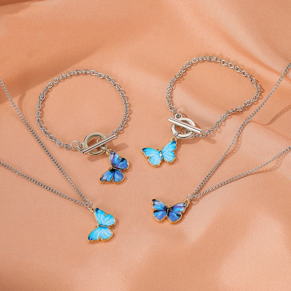 The latest fashion trend of 2021 Mori color small fresh couple clavicle chain butterfly wild net red gradient butterfly necklace
The latest fashion trend of 2021 Mori color small fresh couple clavicle chain butterfly wild net red gradient butterfly necklace