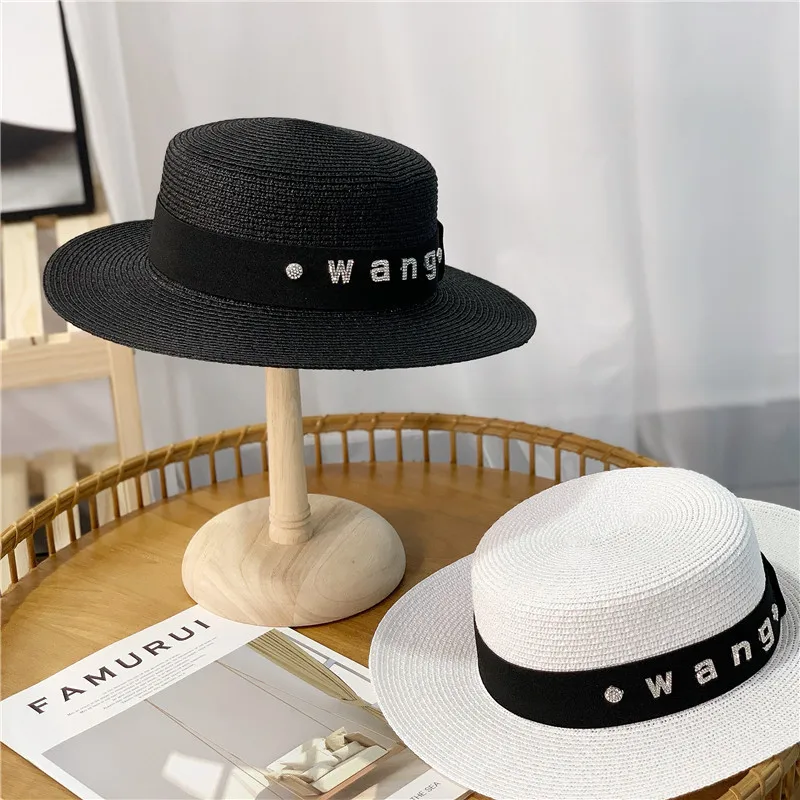 New Summer Sun Hats Women Fashion Girl Straw Hat Ribbon Bow Beach Hat Casual Straw Flat Top Panama Hat Bone Feminino
New Summer Sun Hats Women Fashion Girl Straw Hat Ribbon Bow Beach Hat Casual Straw Flat Top Panama Hat Bone Feminino