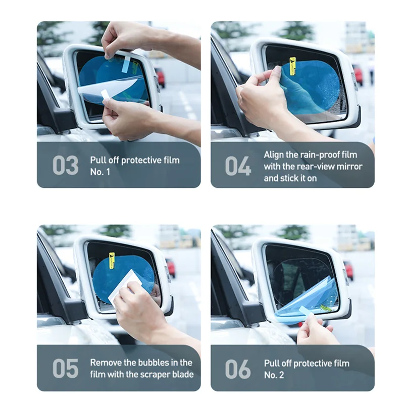 Baseus 2Pcs 0.15mm Car Rearview Mirror Protective Films Anti Fog Window Foils Waterproof Rainproof Protective Car Sticker
Baseus 2Pcs 0.15mm Car Rearview Mirror Protective Films Anti Fog Window Foils Waterproof Rainproof Protective Car Sticker
