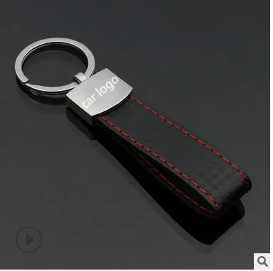 Fashion Metal Auto M tri-color sports leather Car Keychain key ring chain For BMW Audi Benz Lexus Ford styling Amg logo | Автомобили и