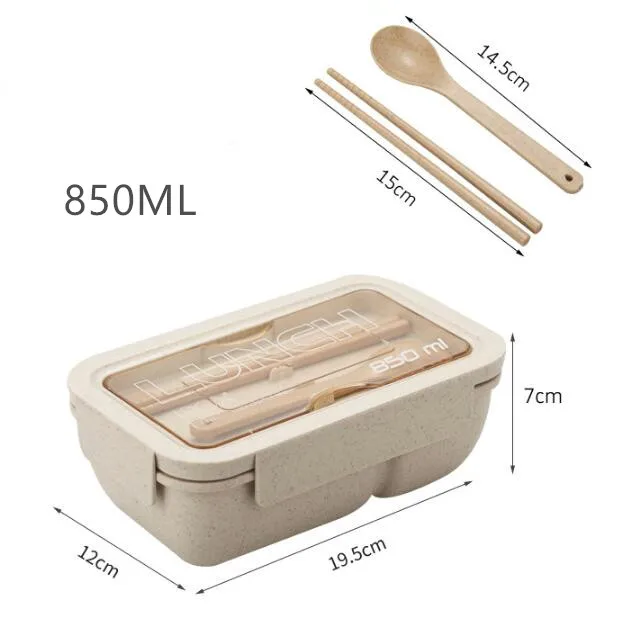 850ml Wheat Straw Lunch Box Healthy Material Bento Boxes Microwave Dinnerware Food Storage Container Lunchbox
850ml Wheat Straw Lunch Box Healthy Material Bento Boxes Microwave Dinnerware Food Storage Container Lunchbox