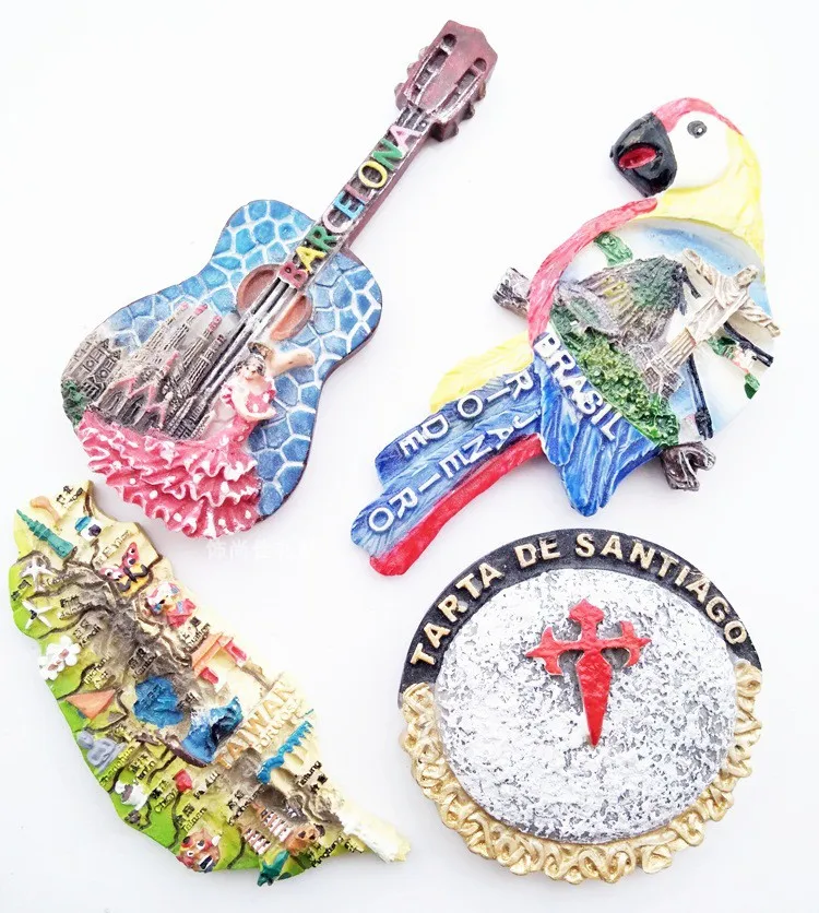 Tourist landscape three-dimensional souvenirs Brazil Taiwan Spain Chile resin creative fridge magnets
Tourist landscape three-dimensional souvenirs Brazil Taiwan Spain Chile resin creative fridge magnets