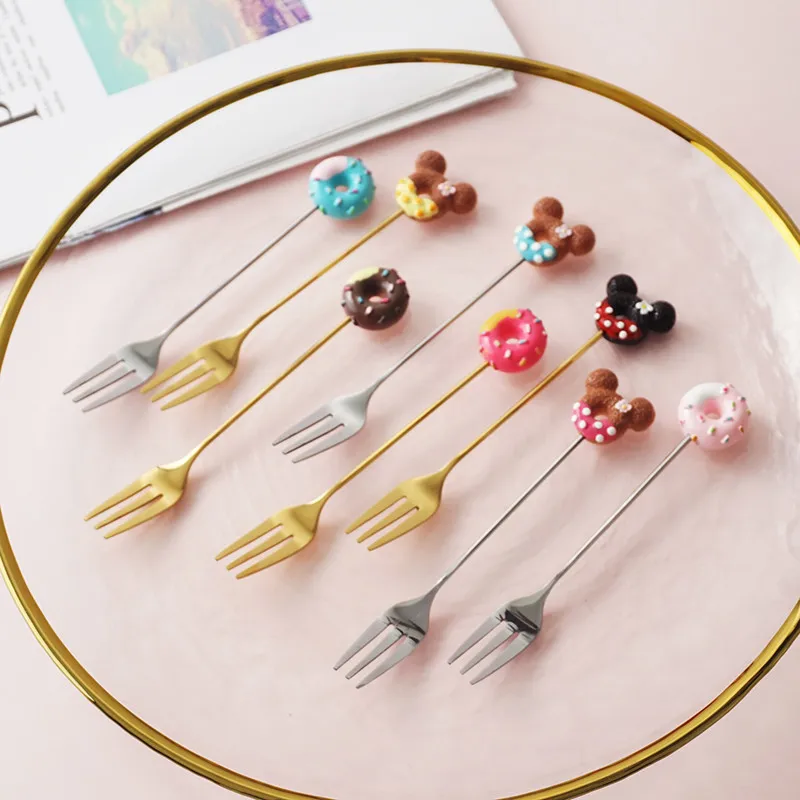 2PC Creative Fork Spoon Stainless Steel Lovely Dessert Candy Tool Western Restaurant Kitchen Utensils Dining Table Accessories
2PC Creative Fork Spoon Stainless Steel Lovely Dessert Candy Tool Western Restaurant Kitchen Utensils Dining Table Accessories