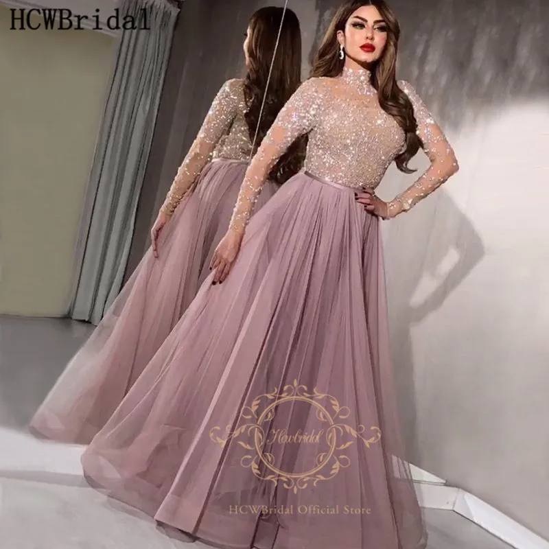Dusty Rose Arabic Evening Dress High Neck Long Sleeves Luxury Beads Prom Gowns 2020 Customize Robe De Soiree Women Formal Dress
Dusty Rose Arabic Evening Dress High Neck Long Sleeves Luxury Beads Prom Gowns 2020 Customize Robe De Soiree Women Formal Dress