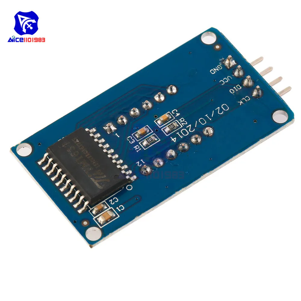 Diymore 2 шт./лот TM1637 0 36 дюймов 4-битный светодиодный дисплей модуль 7-сегментные часы