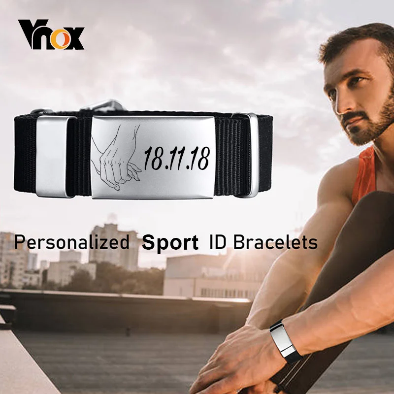 Vnox Customized Sport Bracelets for Men Women,Waterproof Handmade Woven Watch Band with Stainless Steel Bangle,Personalzied Gift
Vnox Customized Sport Bracelets for Men Women,Waterproof Handmade Woven Watch Band with Stainless Steel Bangle,Personalzied Gift