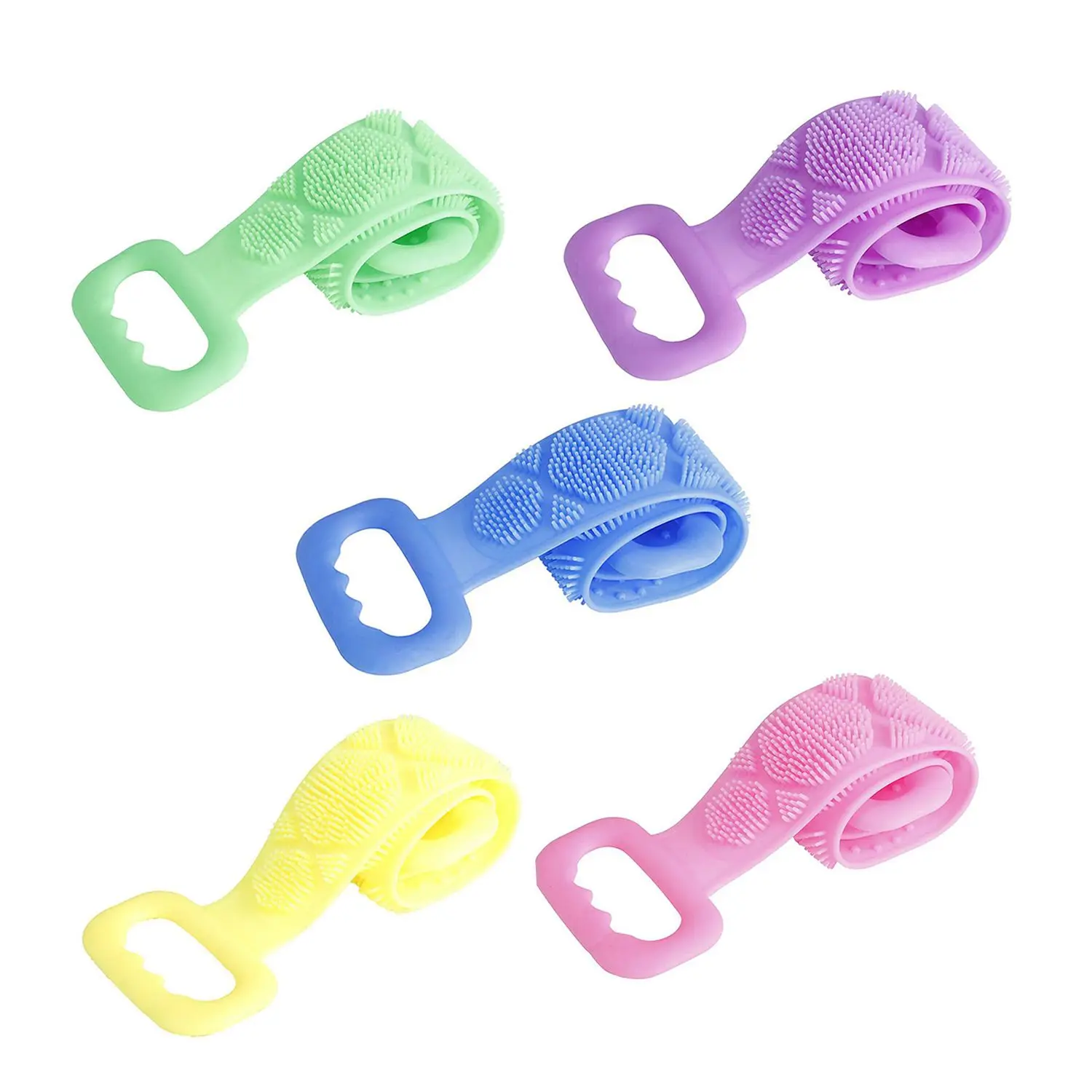 New Body Cleaning Tools Bathing Shower Bath Belt Silicone Back Scrubber Dual Sided Massage Brush
New Body Cleaning Tools Bathing Shower Bath Belt Silicone Back Scrubber Dual Sided Massage Brush