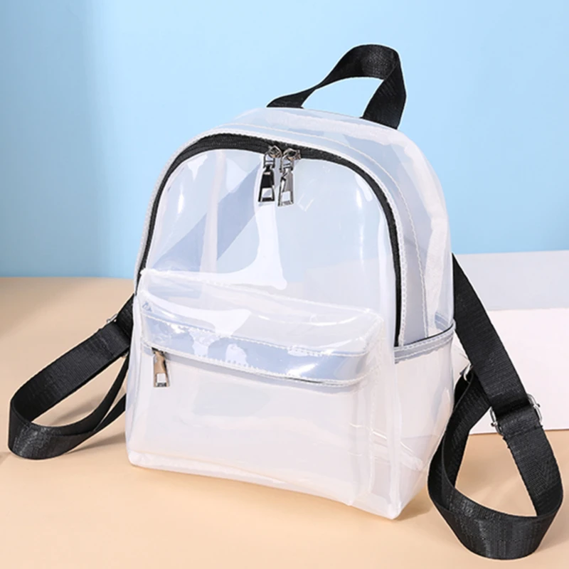 Fashion Women Backpack Transparent Versatile Student Bags High Quality Youth PVC Backpacks Spring New Fashion 
Fashion Women Backpack Transparent Versatile Student Bags High Quality Youth PVC Backpacks Spring New Fashion
