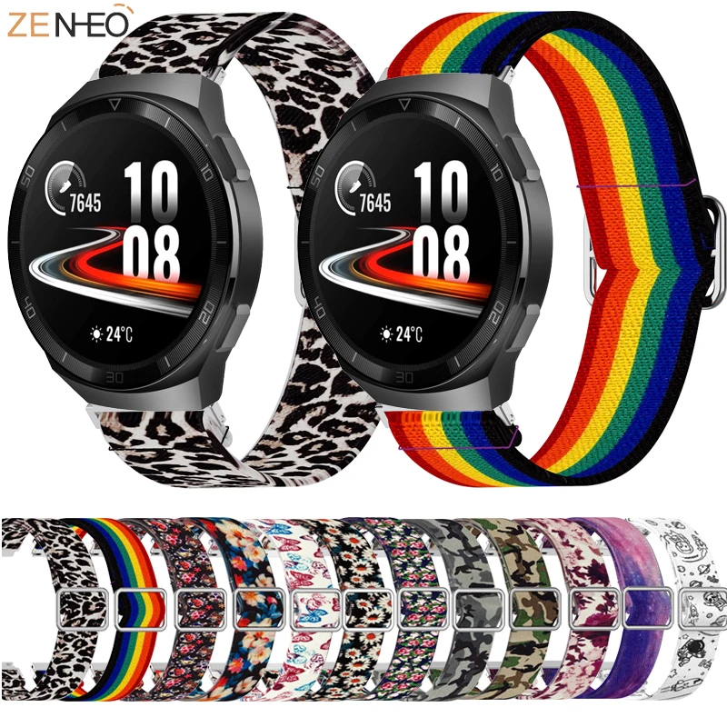 Nylon 22MM watchband for Samsung Galaxy Watch3 45mm/Huawei GT2 PRO/Huawei watch GT 2e adjustable elastic printing strap
Nylon 22MM watchband for Samsung Galaxy Watch3 45mm/Huawei GT2 PRO/Huawei watch GT 2e adjustable elastic printing strap