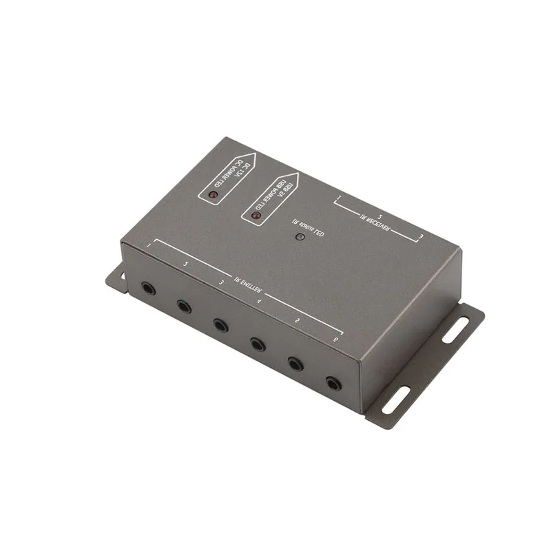 6 Emitters 1 Receiver Hidden IR Repeater Infrared Remote Extender System Kit US E56B
6 Emitters 1 Receiver Hidden IR Repeater Infrared Remote Extender System Kit US E56B