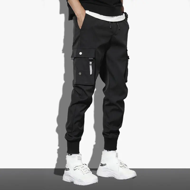 Men Hip Hop Black Cargo Pants joggers Sweatpants Overalls Men Ribbons Streetwear Harem Pants Women Fashions Trousers
Men Hip Hop Black Cargo Pants joggers Sweatpants Overalls Men Ribbons Streetwear Harem Pants Women Fashions Trousers